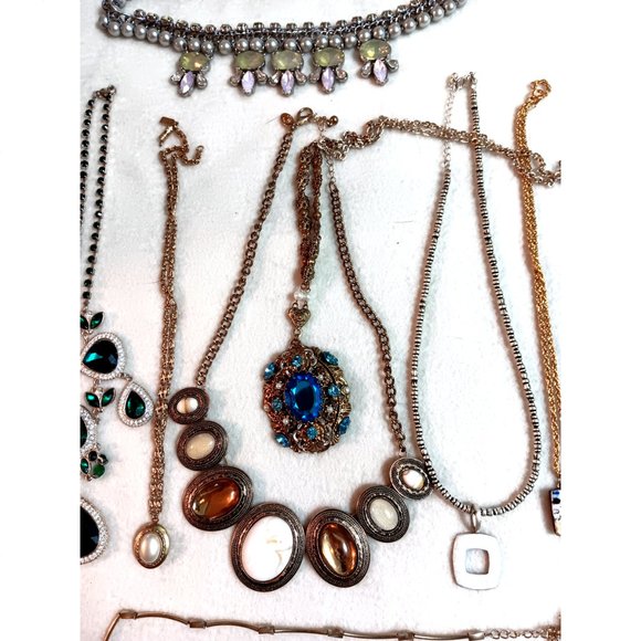 Lot of 10 costume necklaces most signed SAO, Murano, Lady Remington, 1928, Loft - Picture 4 of 6